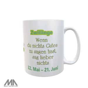 Tasse Classic Horoscope – Zwillinge